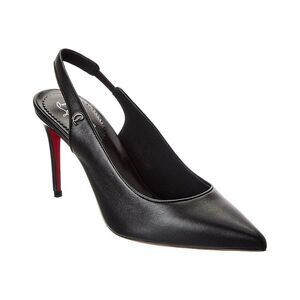 Christian Louboutin Sporty Kate 85 Leather Slingback Pump, Black